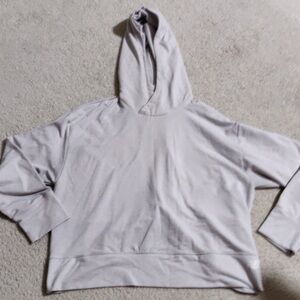 New Balance Twist Back Gray Hoodie